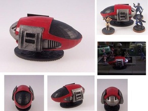 hovercar veículos 28mm futuro jogos miniatura rpg sci fi 3d print model - Mito3D