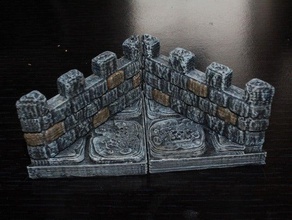 openforge almenadas de la diagonal pared juguetes y accesorios juego no molestar dnd azulejos mazmorra las miniaturas pathfinder rpg tablero mesa terreno 3d print model - Mito3D