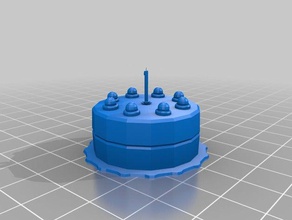 portale torta customizer um tag 3d print model - Mito3D