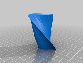 kalp twist vazo kaplar özelleştirilmiş 3d print model - Mito3D