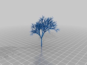 meine kundenspezifische wirklich zufällige rekursive Baum nicht nur pseudo-rekursiv Mathe-Kunst kundengebundene 3d print model - Mito3D