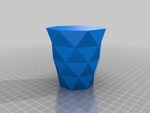 twisted heptagonal vase containers customized 3D print model - Mito3D