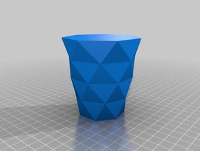 twisted achtkantiger vase Container angepasst 3d print model - Mito3D
