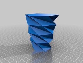 another twisted hexagonal vase containers customized 3d print model - Mito3D