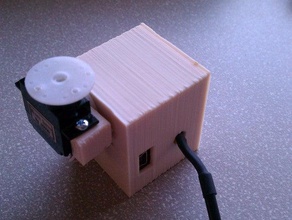 micro servo pantilt caixa robótica 3d print model - Mito3D