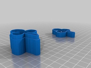 trifoglio casella di st patricks day i contenitori personalizzato 3d print model - Mito3D