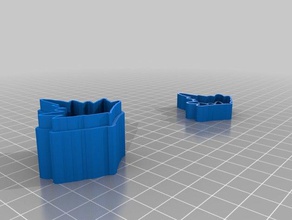 la hoja de arce cuadro los contenedores personalizado 3d print model - Mito3D