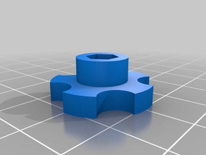 m3 doble tuerca de la rueda control 3d impresora accesorios accesorio cama dedo nivel mendel prusa roseta 3d print model - Mito3D