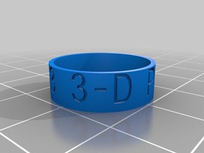 ma personnalisé anneau anneaux 3d print model - Mito3D