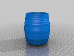 mini barrel containers barrels customized 3d print model - Mito3D
