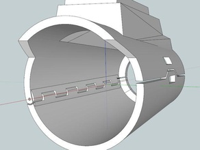 o olho da morte mandalorianas manoplas mkii masculino integrada dobradiça adereços star wars 3d print model - Mito3D