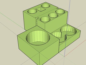 ego ecig pil suyu tutucu organizasyon 3d print model - Mito3D