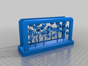 floral letter holder 3d printing art household 3d print model - Mito3D