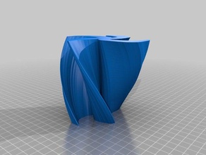 twisted 4-Stern-vase Container angepasst 3d print model - Mito3D