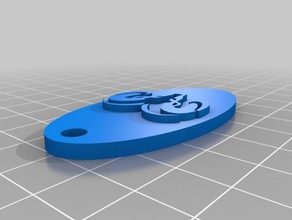 dodge keyring keychains customized 3d print model - Mito3D