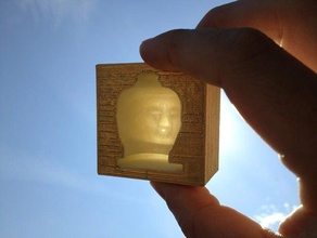 Buda kutusu heykeller boolean işlemleri lithophane 3d print model - Mito3D