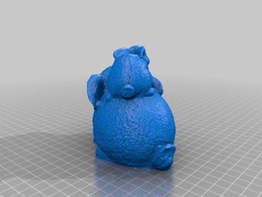 cute bunnies scans replicas 123d bunny sanned 3d print model - Mito3D