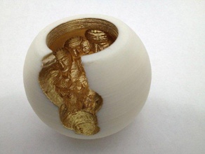buddha bowl sculptures boolean operations 3d print model - Mito3D