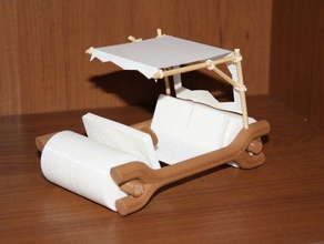 picapiedra coche hobby de los juguetes 3d print model - Mito3D