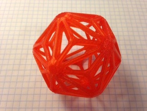 triakis l'icosaèdre les mathématiques 3dhubs polyèdres polyèdre 3d print model - Mito3D