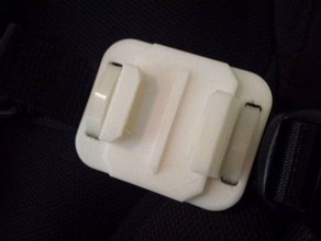 gopro cable tie zip plate camera 3d print model - Mito3D