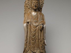 buddha frammento di stele testa le scansioni repliche arte met3d met museum ruvida scansione scultura 3d print model - Mito3D