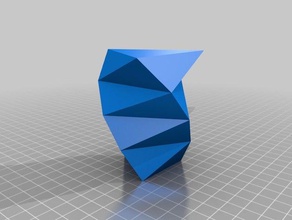 trenzado triangular florero los contenedores personalizado 3d print model - Mito3D