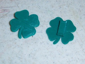 shamrock clip accessories green holiday money paddy st 3d print model - Mito3D