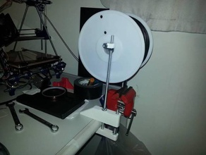 desk clamping spool stand 3d printer accessories 3d print model - Mito3D