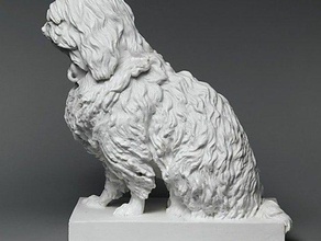 musette maltese dog scans replicas art ceramic met museum scan rough 3d print model - Mito3D