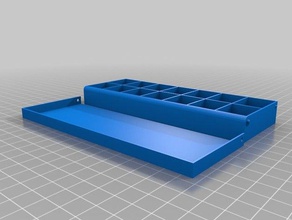 boîte à pilules organisateur les conteneurs customizer 3d print model - Mito3D