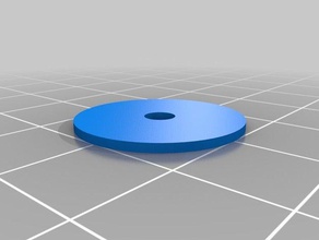 1cm radius Festplatte m3 Loch-Mitte 3d Drucker Teile Lager delta disc Flansch mini kossel 3d print model - Mito3D