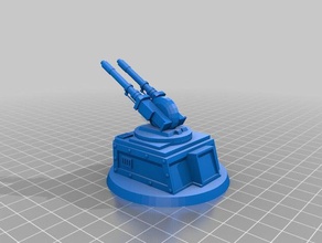 sabre platform autocannons games warhammer 40k 3d print model - Mito3D