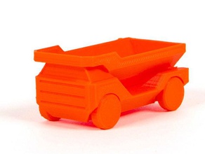 caminhão de dump construção brinquedos carro crianças brinquedo veículo com rodas 3d print model - Mito3D