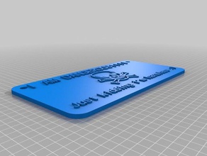 inofensivo ossos sinais logotipos personalizado 3d print model - Mito3D