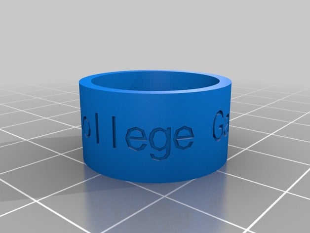 hrc üniversite mezunları oyuncular yüzük özelleştirilmiş 3D print model - Mito3D