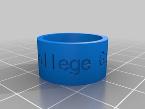 hrc colegio de los jugadores alumni anillos personalizado 3d print model - Mito3D