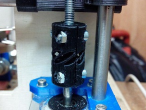 z-coupler v1 flex chamber 5mm stepper threaded rod 3d printer parts 3d print model - Mito3D
