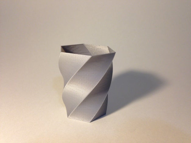meine angepasste verdrehten polygon vase 6-120 Container 3D print model - Mito3D