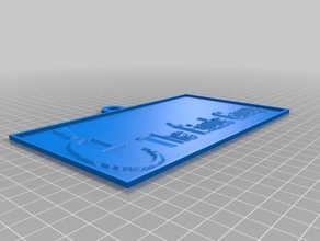 etude key chain 3 2d art customized 3d print model - Mito3D