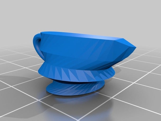 geometric gravy boat kitchen dining blender container diamondage tamara olliver 3D print model - Mito3D