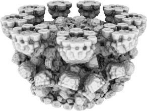 fractal hyper bowl 4 math volumetrische voxel 3d print model - Mito3D