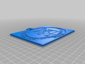 gompers préparatoire de l'académie lithopane 2d art personnalisé 3d print model - Mito3D