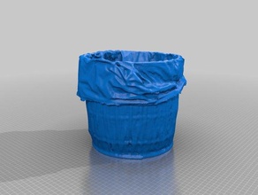 trash can 3d scan printing 3d print model - Mito3D