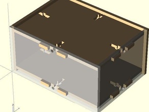 parametrische lasercuttable box Modelle 3d lasercutter laser-cutter openscad 3d print model - Mito3D