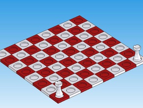 enclavamiento de tablero ajedrez 3d print model - Mito3D