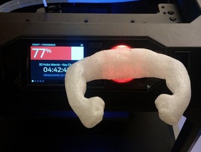 kräftiger Knopf andere beefyarms mehr anatomisch korrekt 3d print model - Mito3D