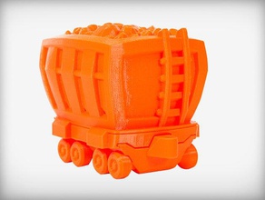 doux gondole des véhicules train 3d print model - Mito3D