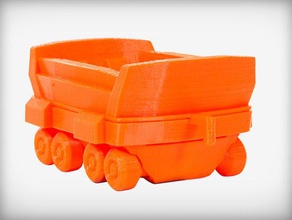 fantastic flatcar vehicles train 3d print model - Mito3D