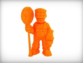 jude sinalizador pessoas figurine humanos 3d print model - Mito3D